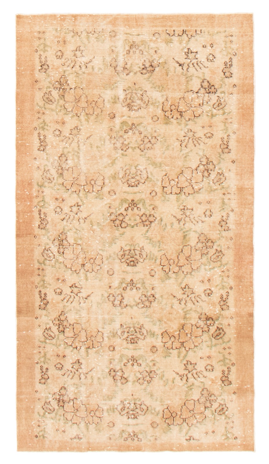 Vintage 3’4″ x 6’3″ Traditional Hand Knotted Vegetable Dye Wool Area Rug