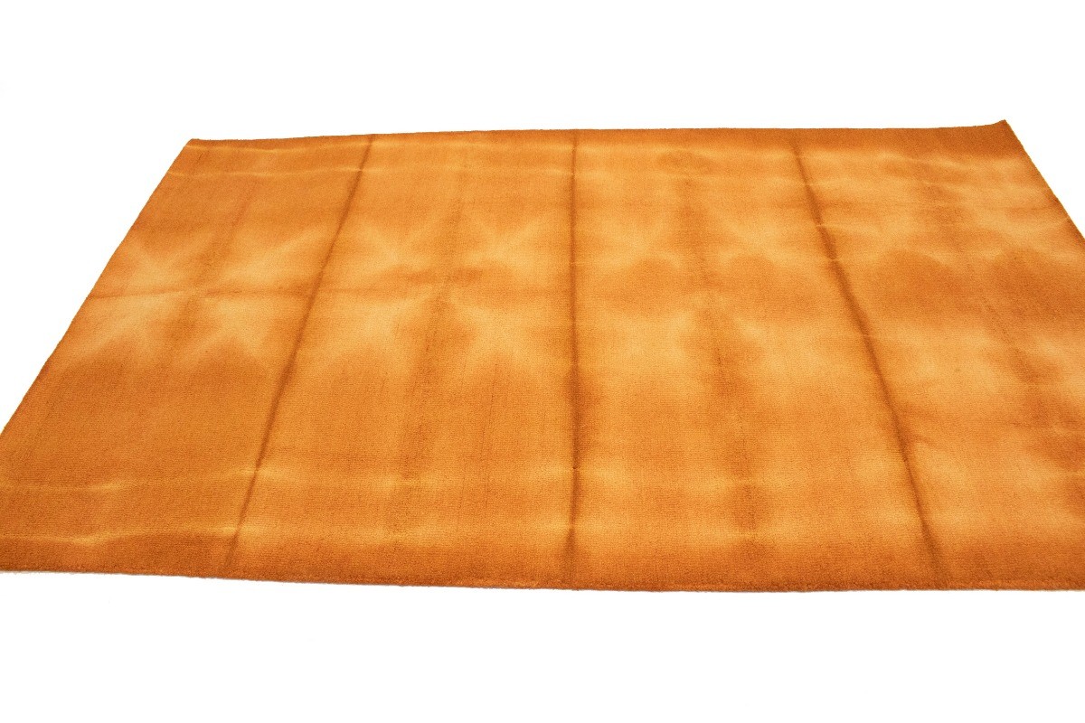 Orange Hand-Tufted Tie-Dye Abstract Rug Modern Room Decor Carpet 5×8 ft