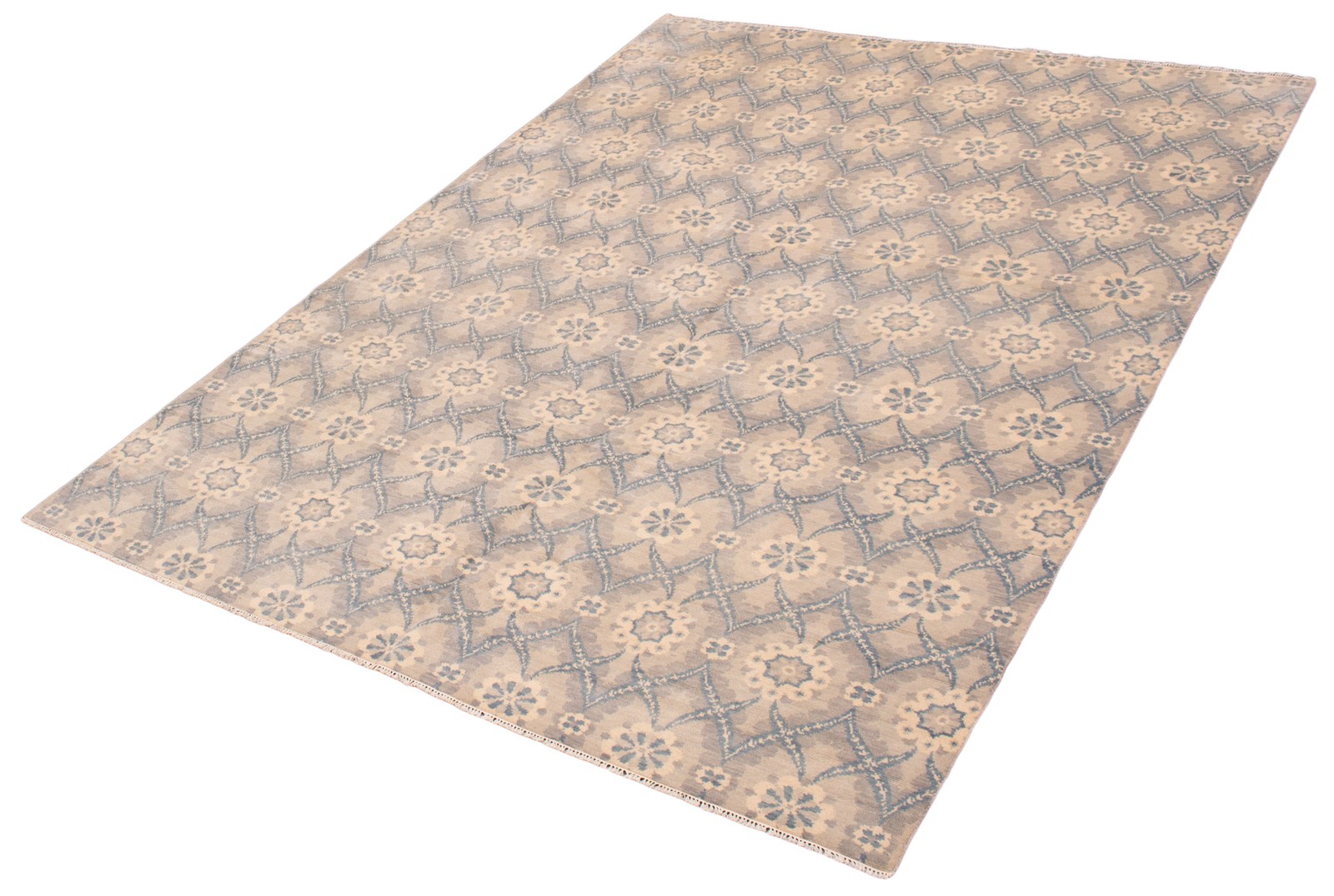 Traditional Grey Hand-knotted Area Rug 10’0″ x 13’8″ Oriental Wool Carpet
