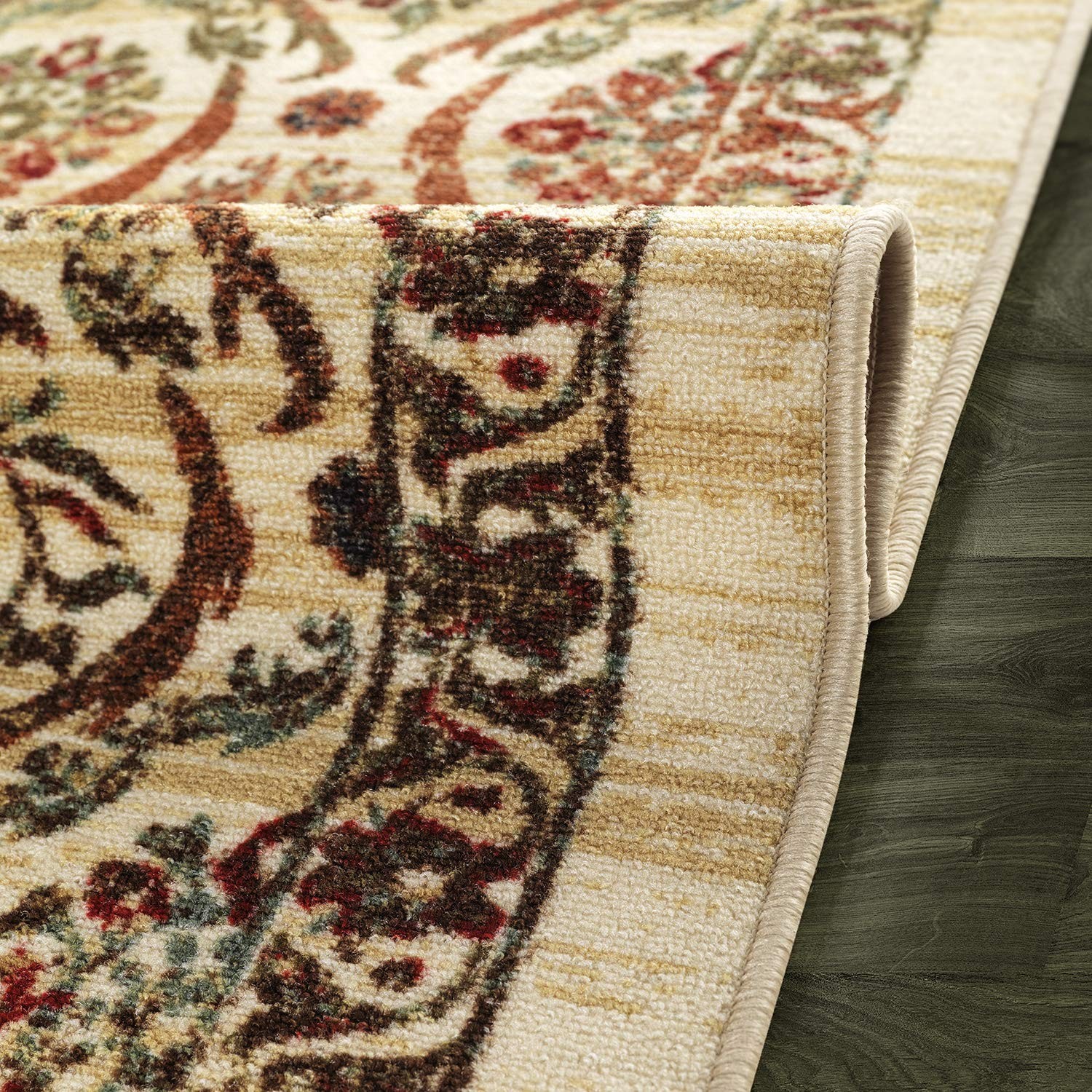 Antep Rugs Alfombras Non-Skid Non-Slip 3X5 Rubber Backing Floral Geometric