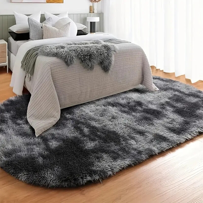 Indoor Plush Area Rug 160x80cm Plush Carpet for Living Room Bedroom anti slip