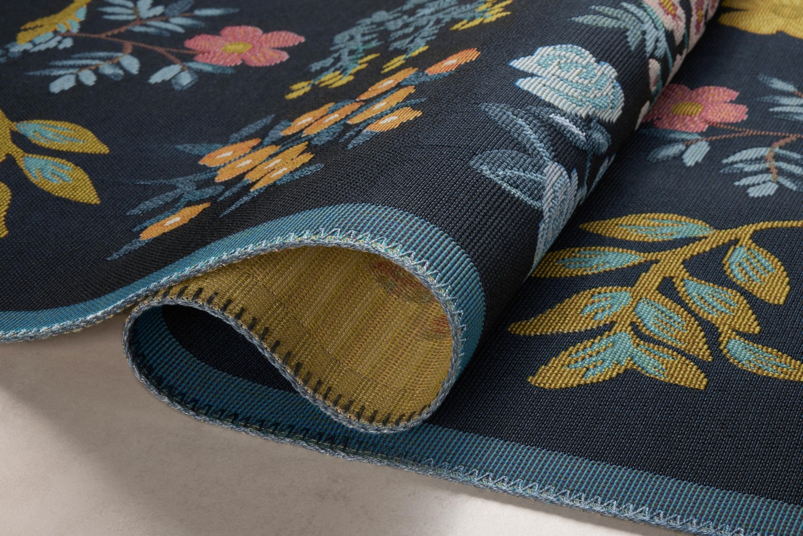 Loloi Rifle Paper Co. x Perennial Black 2′-5″ x 3′-11″ Accent Rug