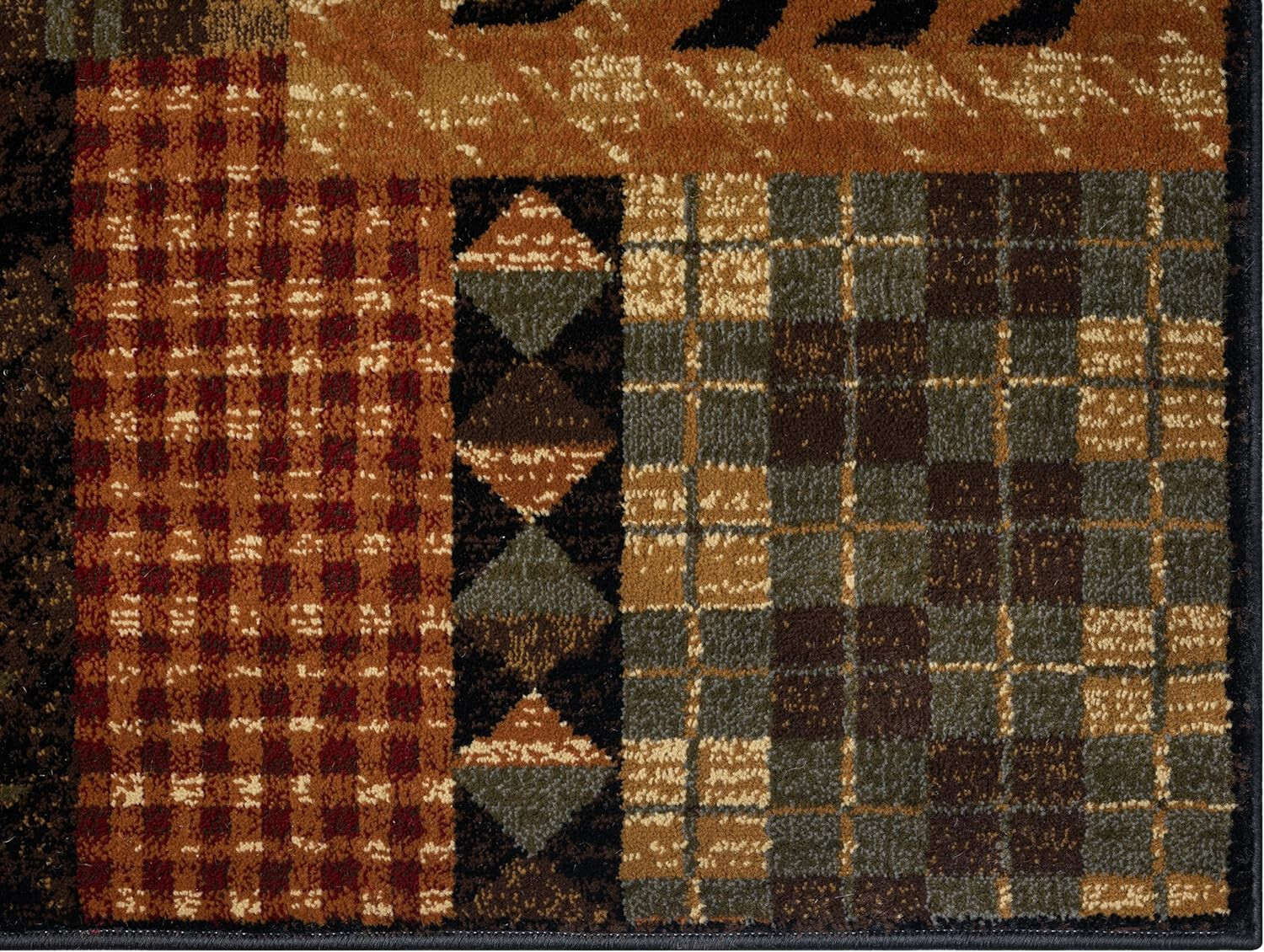 5×8 (5’3″ x 7’3″) Lodge Cabin Bear Pine Forest Area Rug **FREE SHIPPING**