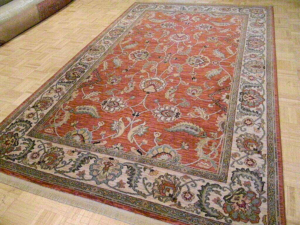 6×9 KARASTAN ASHARA RED AGRA 549 – 15002 – 100% WOOL RUG BRAND NEW