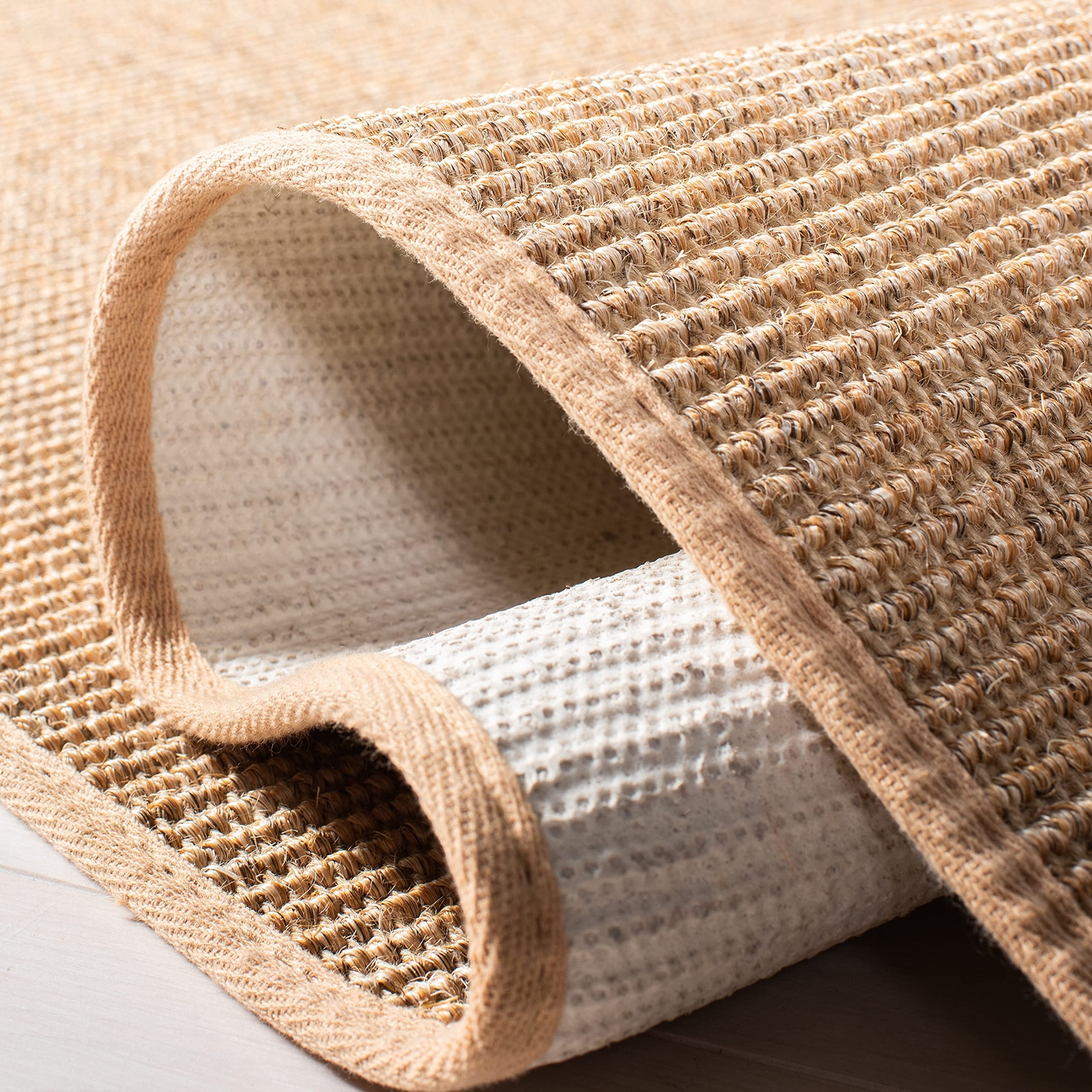 X Safavieh 4′ X 6′ Beige Msr9501b Farmhouse Sisal & Jute Accent Rug