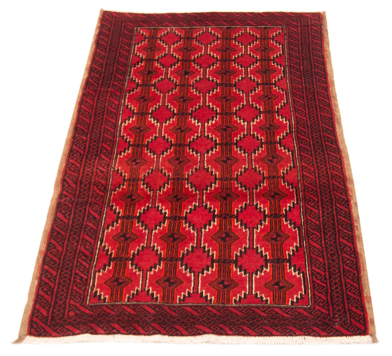 Vintage Oriental Hand-Knotted Carpet 3’6″ x 6’9″ Traditional Wool Area Rug