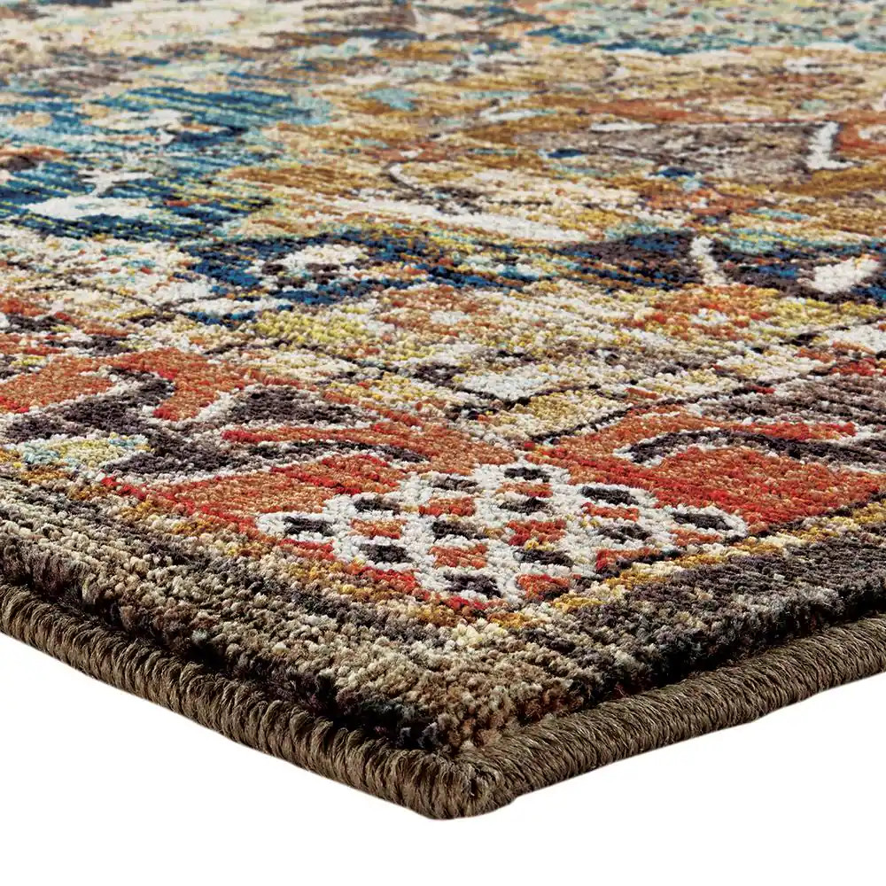 Patchwork Multi 2 Ft. X 4 Ft. Medallion Scatter Area Rug