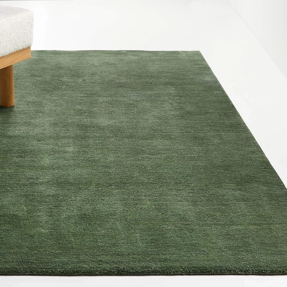New Green Modern Design Handmade Tufted 100% Woolen Area Rugs Bedroom Carpet.