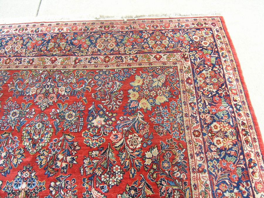 Antique Room Size Sarouk Oriental Rug Carpet 8’8″ x 11’10 Perfect