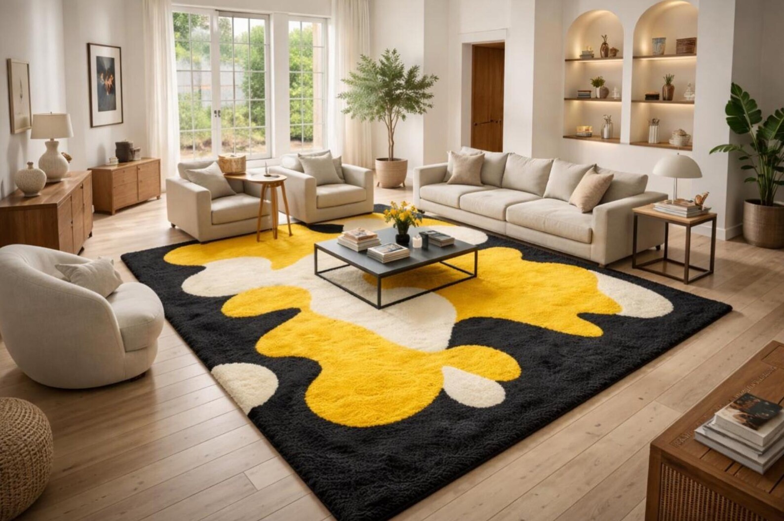 Handmade Rug | Irregular Rug | Wool Rugs | Living Room Rug | Tufted A412