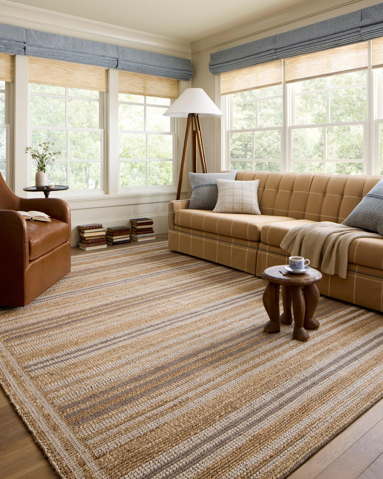 Loloi Chris Loves Julia Judy Collection Jud-03 Natural/Dove 5-0 X 7-6 Area Rug