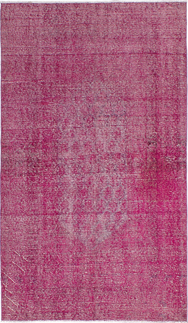Traditional Hand-knotted Area Rug 3’11” x 6’11” Dark Red Oriental Carpet