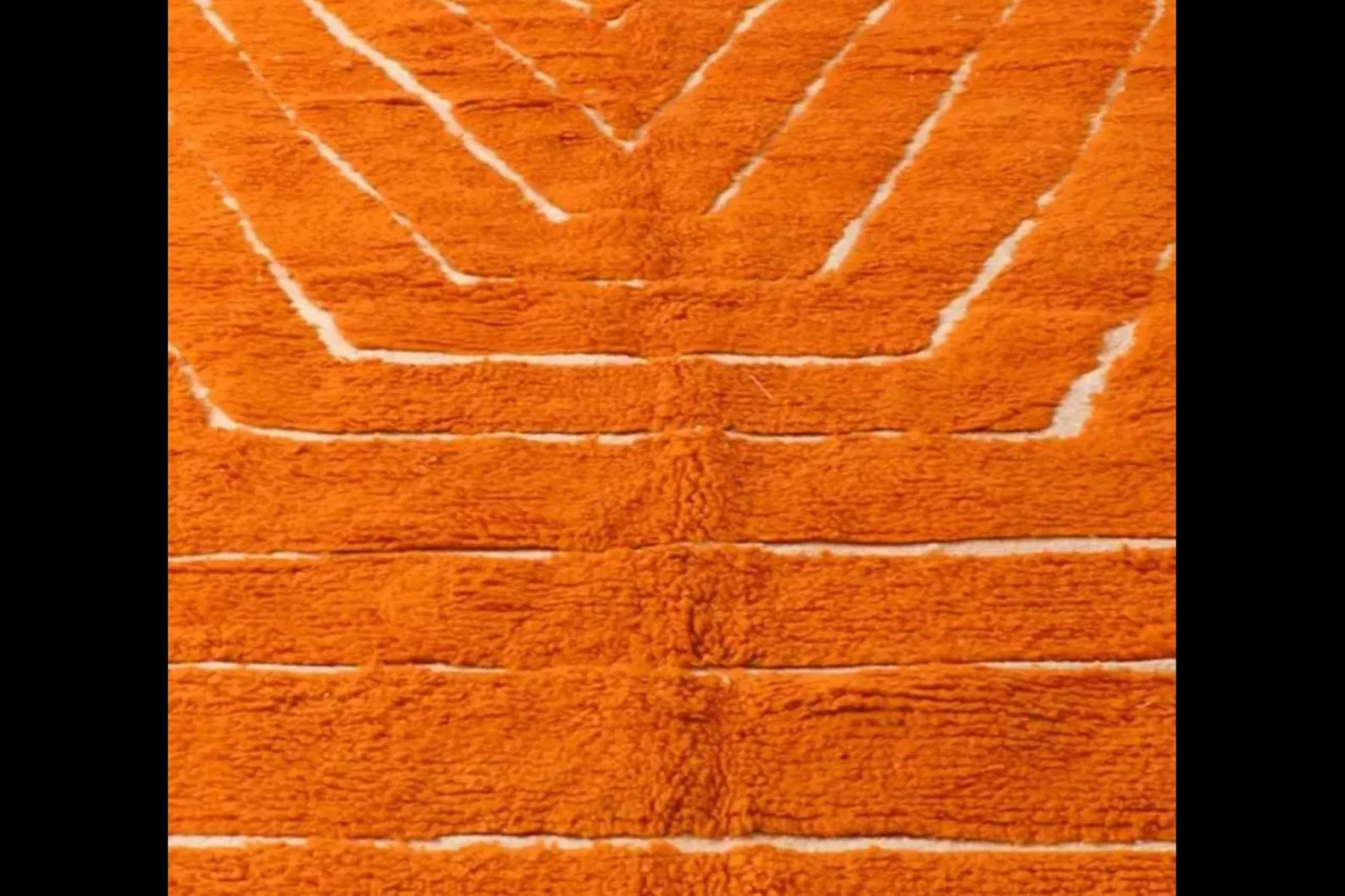 Large Orange Moroccan Handmade Carpet, Morocco berber Custom Rug