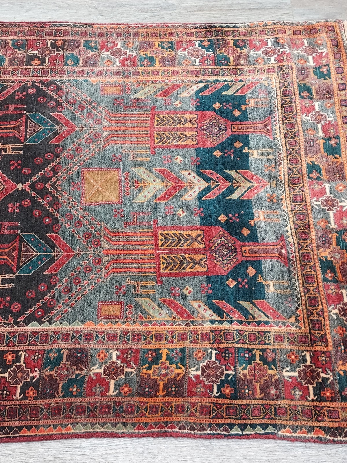 Turkish Silk And Wool HandMade Bohemian Royal Classic Design Rug 3.9×8.4 Ft