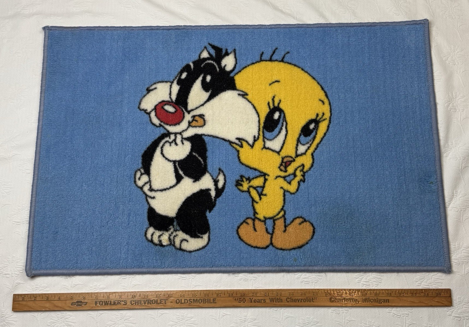 Baby Looney Tunes Sylvester Tweety Bird Baby Blue Rug