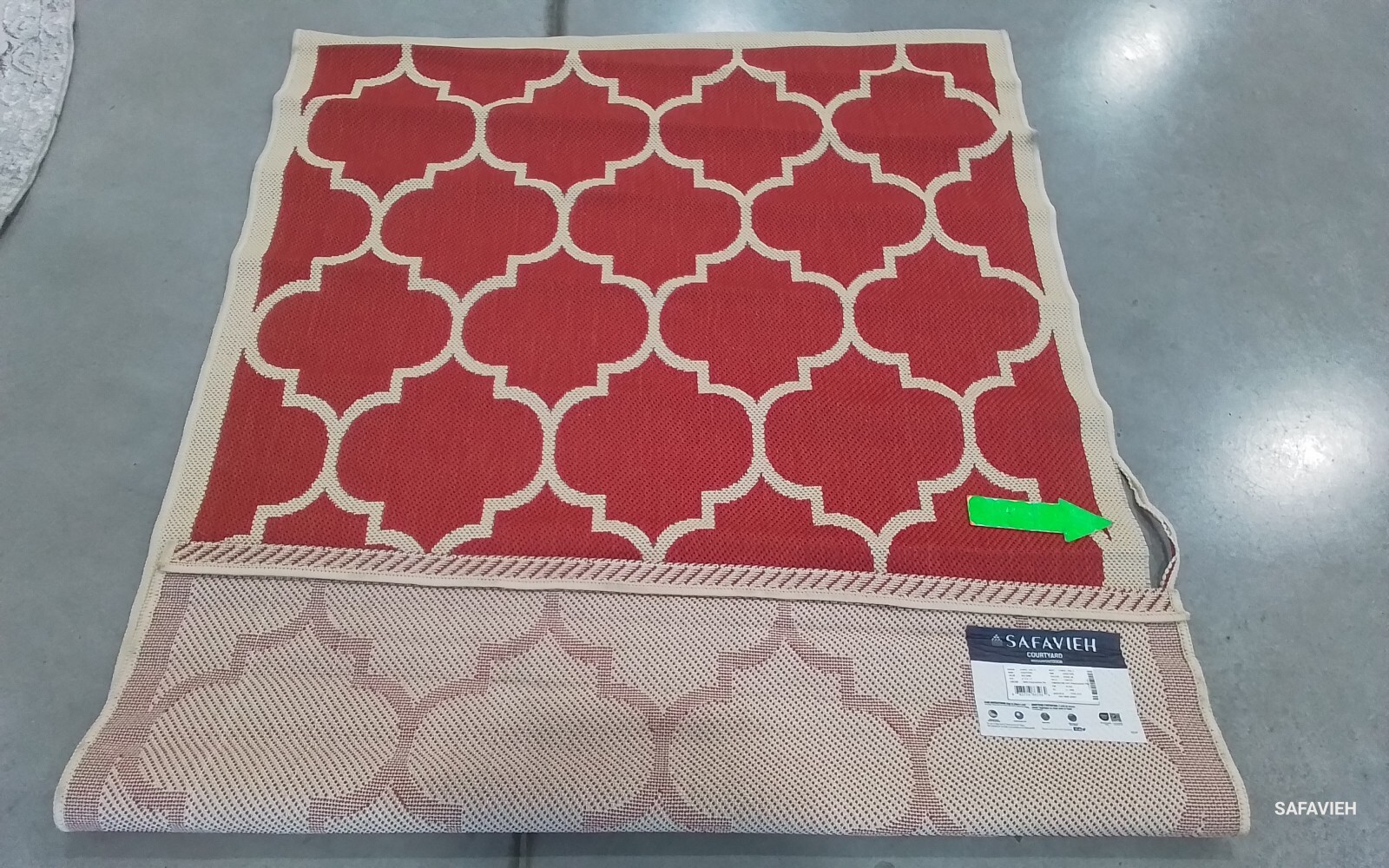 RED BONE 4′-0″ x 5′-7″ Damaged Binding Rug Reduced Price 1172776197 CY6914-248-4