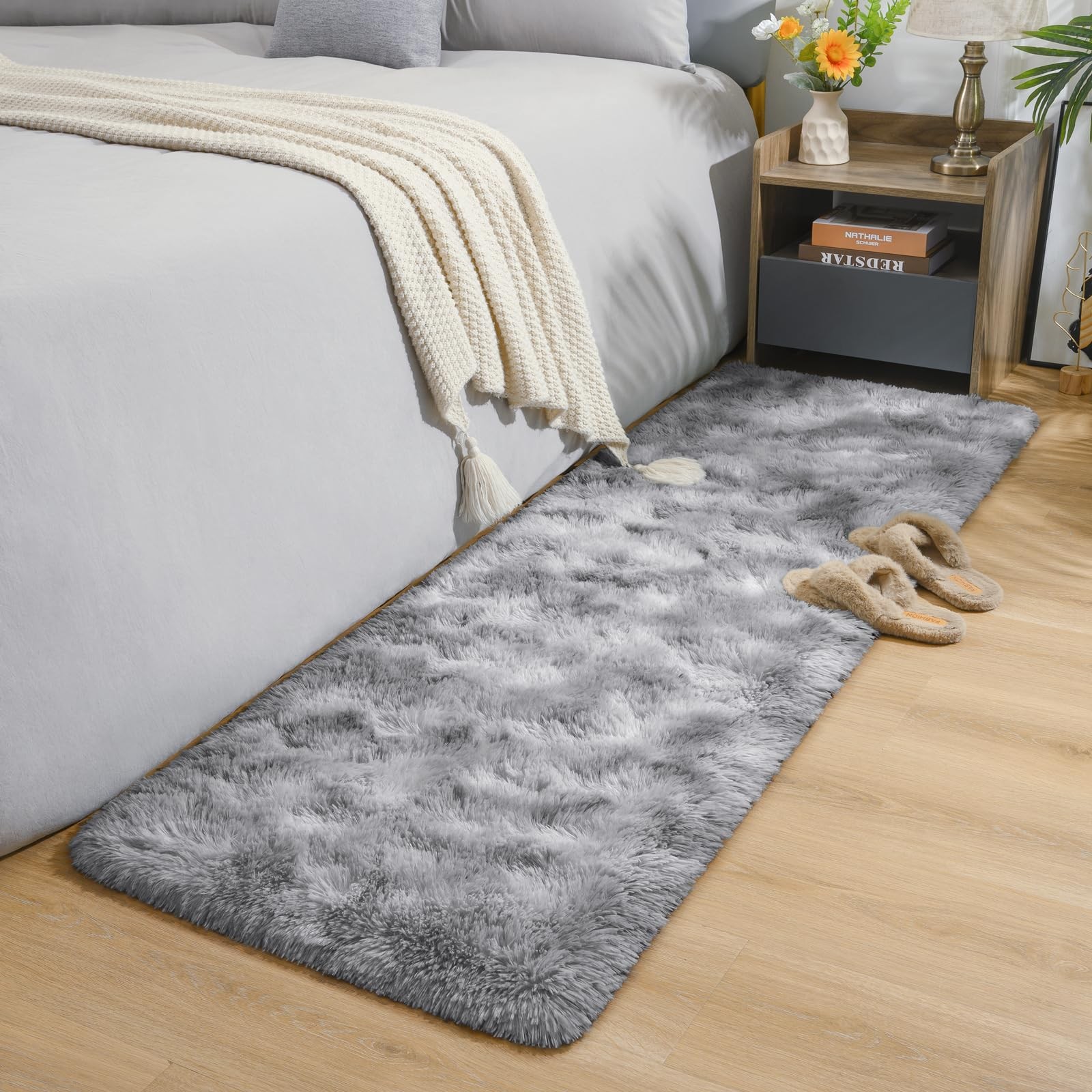 2×6 Feet Soft Runner Rugs for Bedroom Plush Fluffy Rug, Shag Furry Area Rug C…