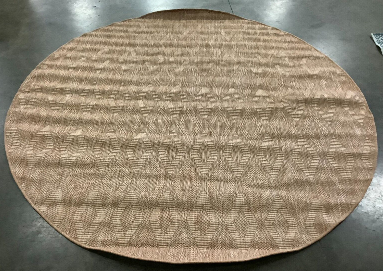 NATURAL 6′-7″ X6′-7″ Round Flaw in Rug, Reduced Price 1172664291 CY8522-03011-7R
