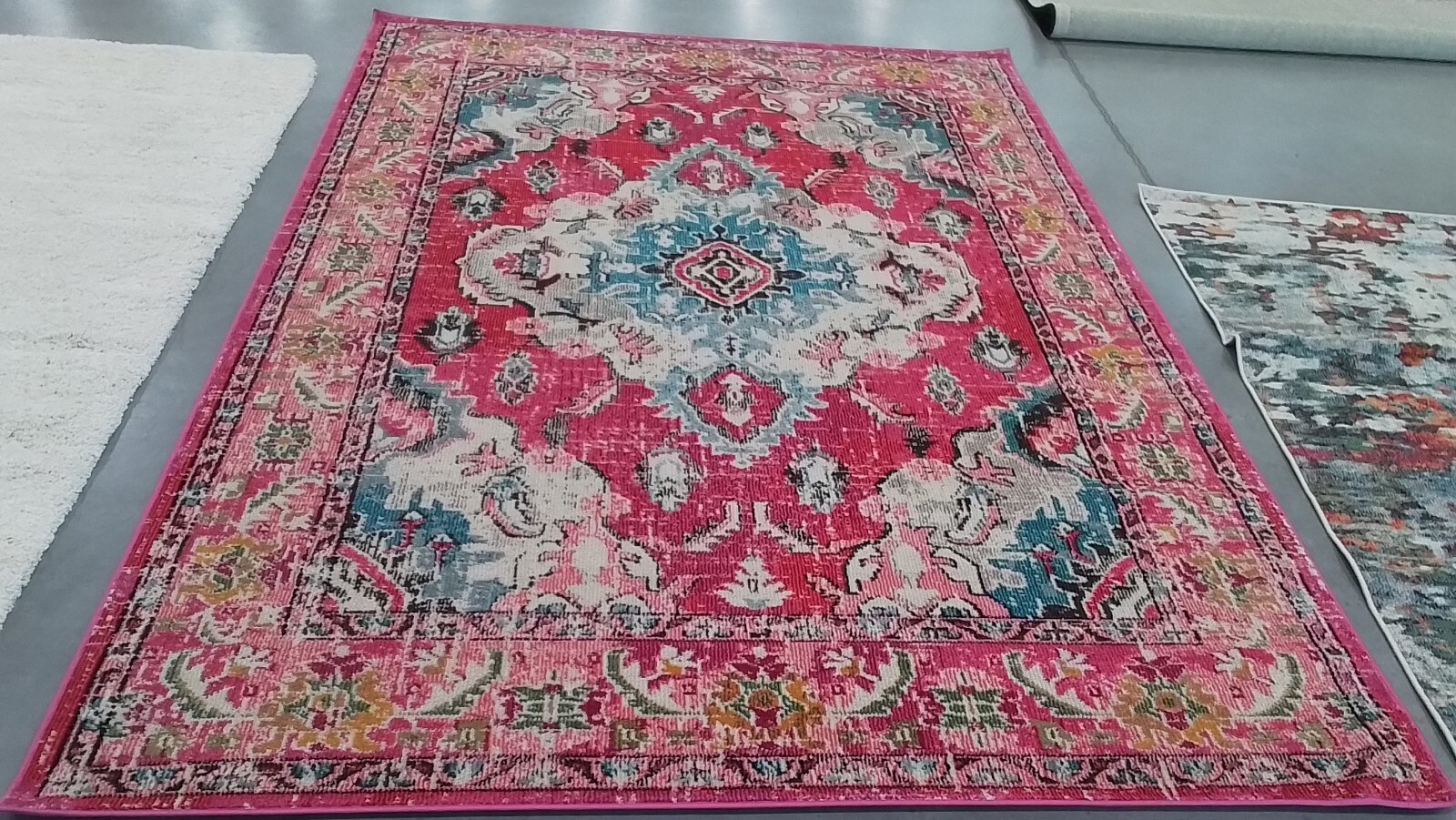 PINK / MULTI 6′-7″ x 9′-2″ Flaw in Rug, Reduced Price 1172761627 MNC243D-6