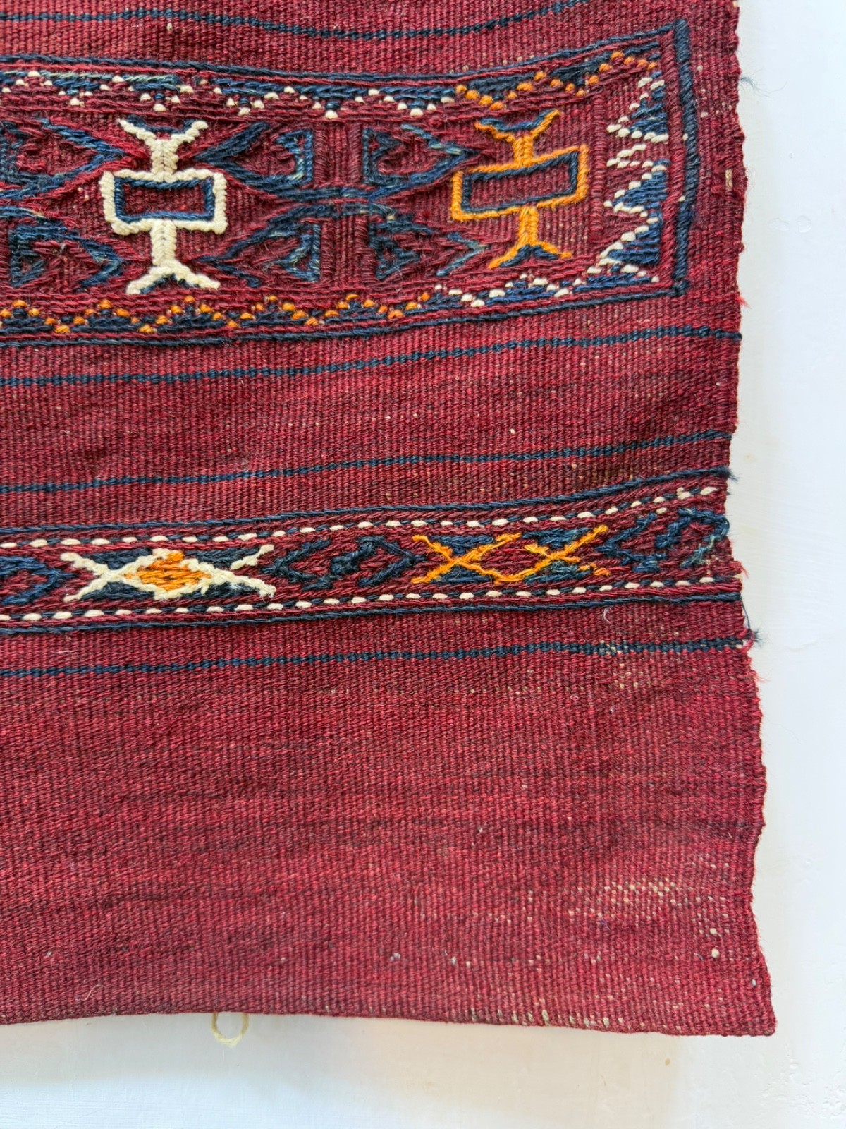 Vintage Fabulous Hand Woven Afghan Wool Weaving Kilim Rug Floor Area 126×164 Cm