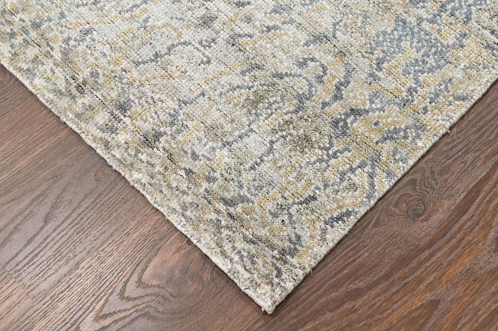 2’3”x9’11” Runner Hand Knotted Wool Celedon Oushak Modern Rug