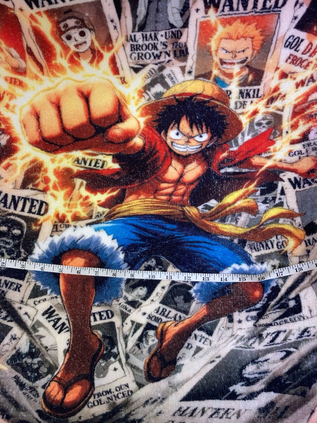 Monkey D Luffy One Piece Wanted Rug 22” Wide By 32” Long Soft/New