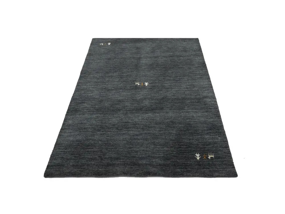 Charcoal Tribal 4X6 Gabbeh Modern Area rug Carpet Wool