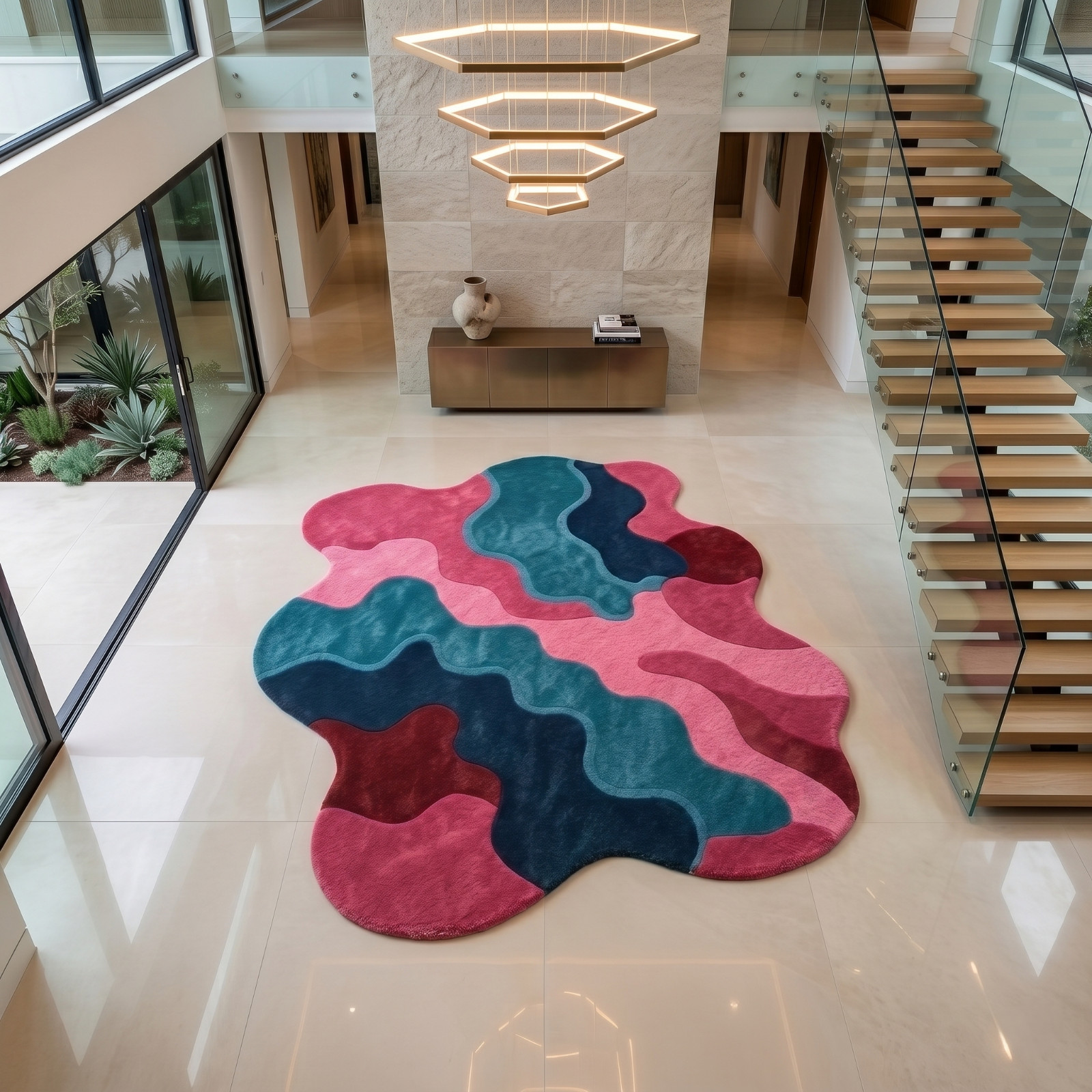 Multi Pink And Blue Rugs For Living Room 8×10 Vintage Style Bedroom Rug