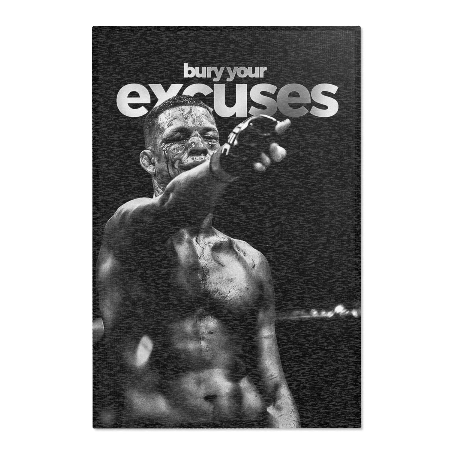 Nate Diaz UFC Rug 24” x 36” | MMA Fighter Rug | Fight Room & Gym Decor