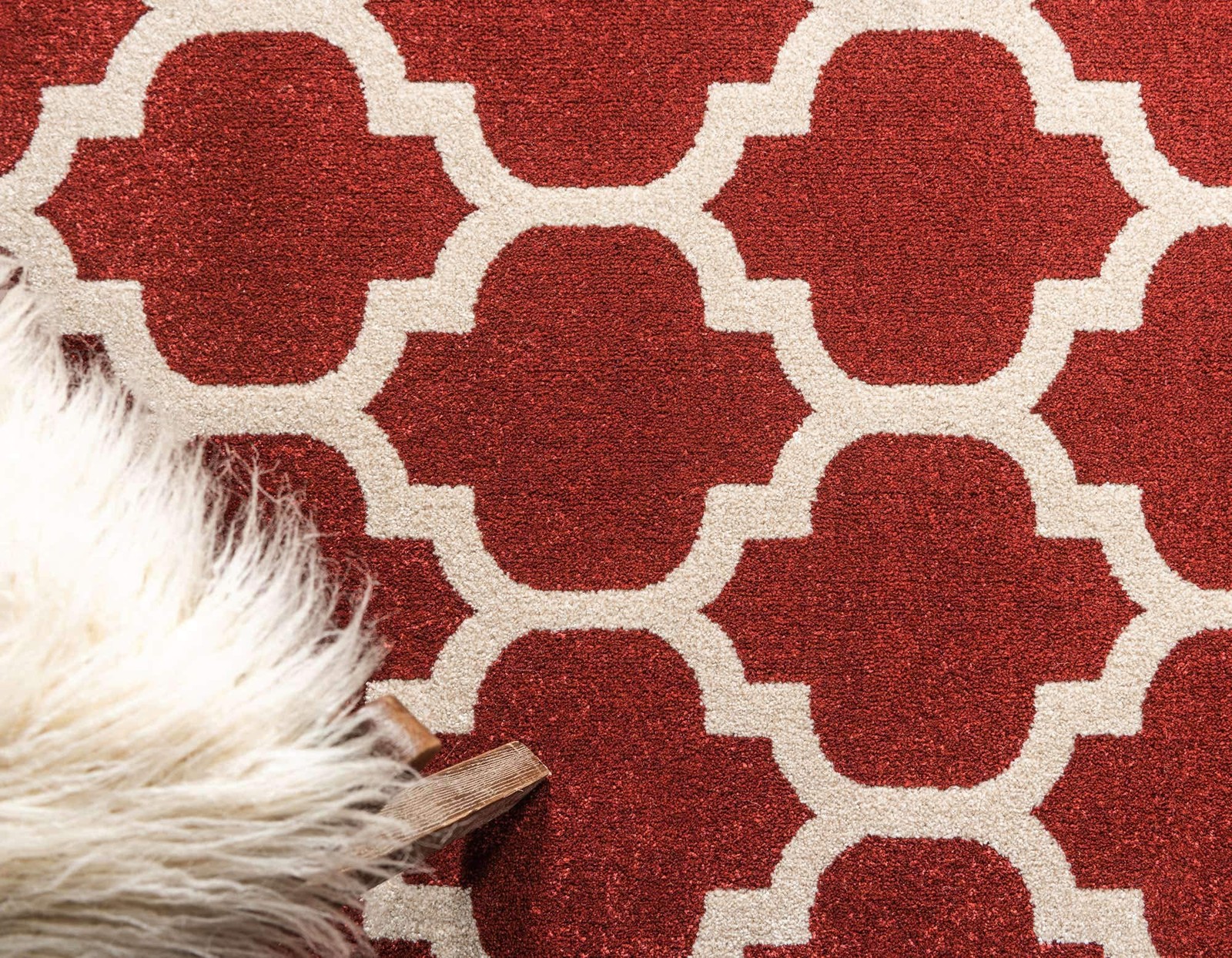 Trellis Collection Area Rug – Philadelphia (6′ 1″ x 9′ Rectangle Dark Terraco…