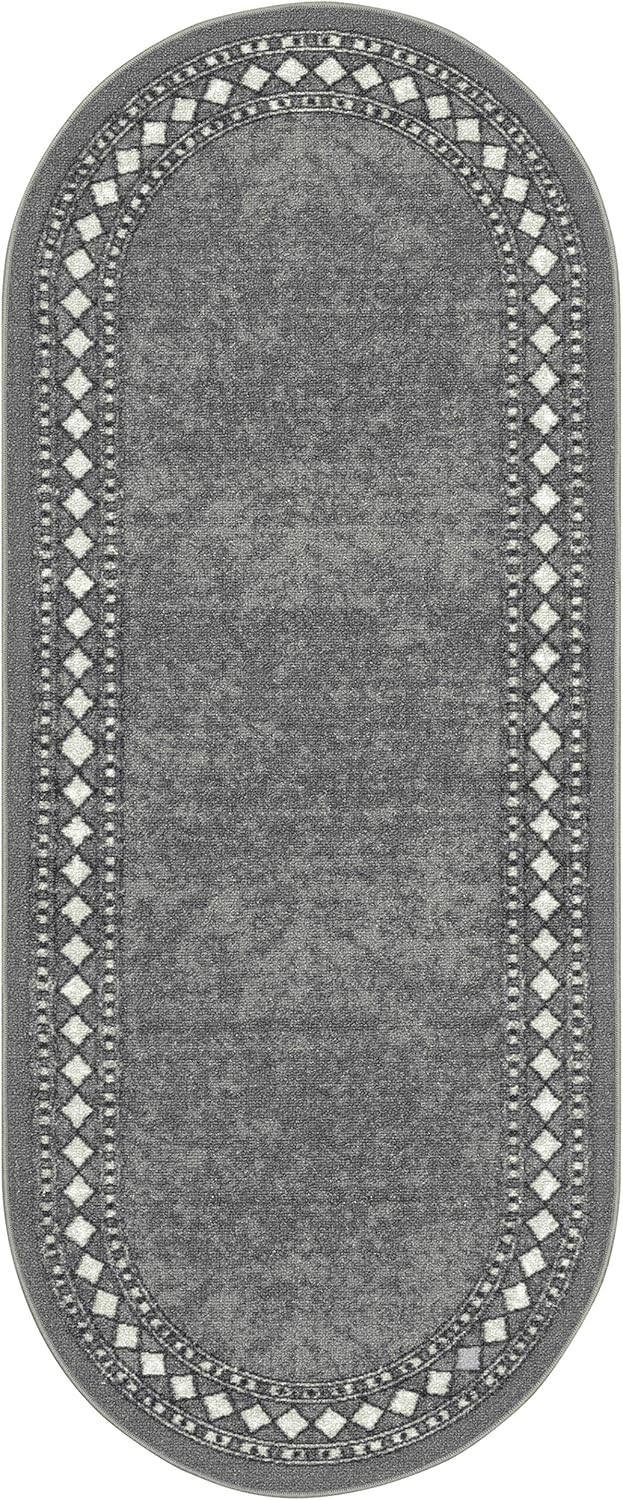 Alfombras Modern Bordered 2×5 Nonskid nonslip Low Profile Pile Rubber Backing