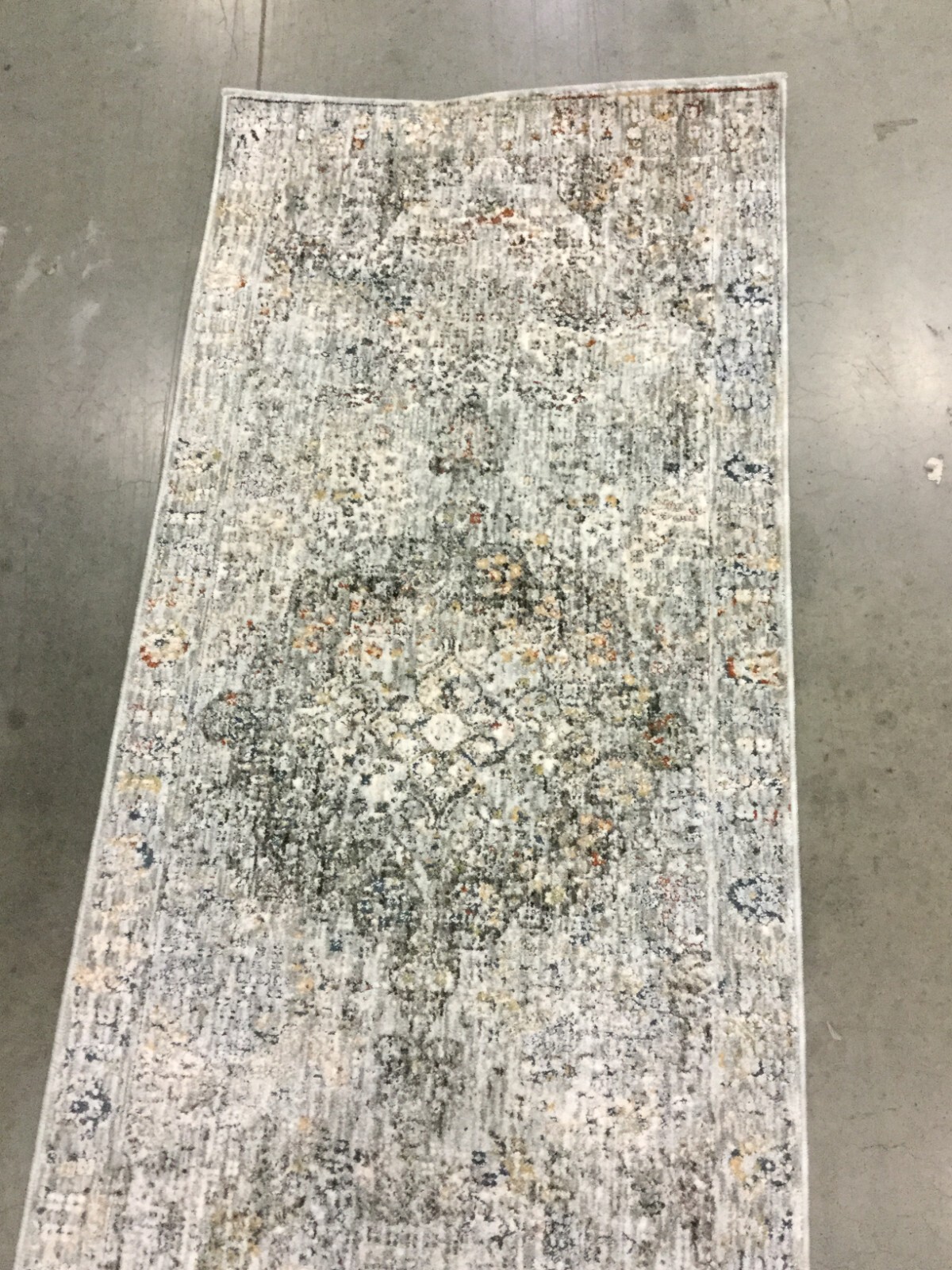 BEIGE / GREY 2′-2″ X 8′ Flaw in Rug, Reduced Price 1172653381 WNT198A-28