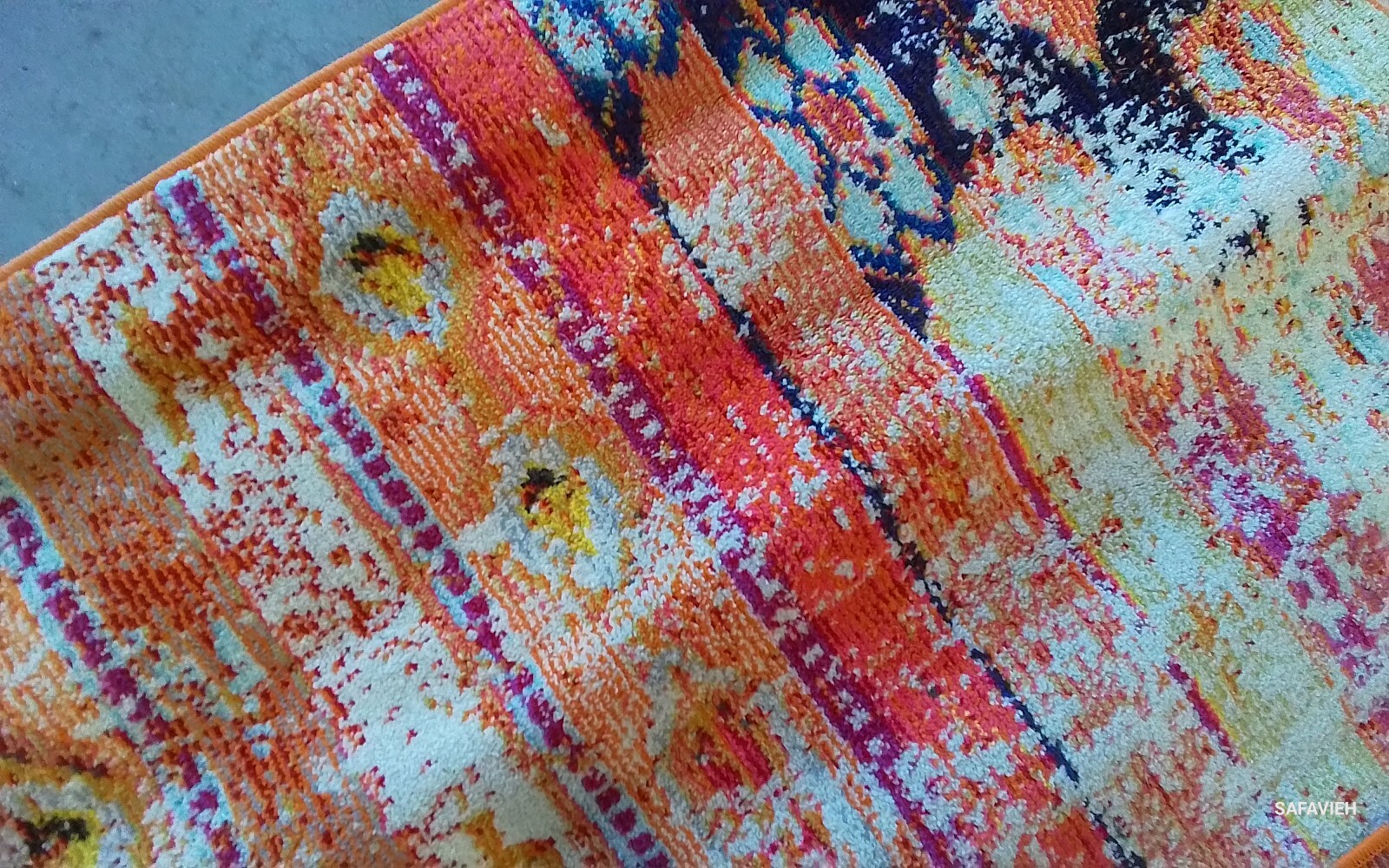 ORANGE / MULTI 5′-1″ x 7′-7″ Flaw in Rug, Reduced Price 1172770617 MNC222H-5
