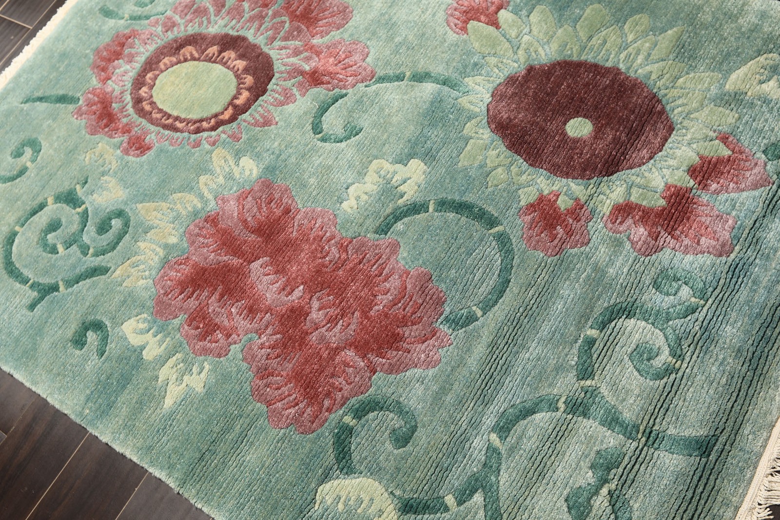 Michaelian & Kohlberg 4×6 Hand Knotted Wool Tibetan Plush Pile Swiss Wash Rug