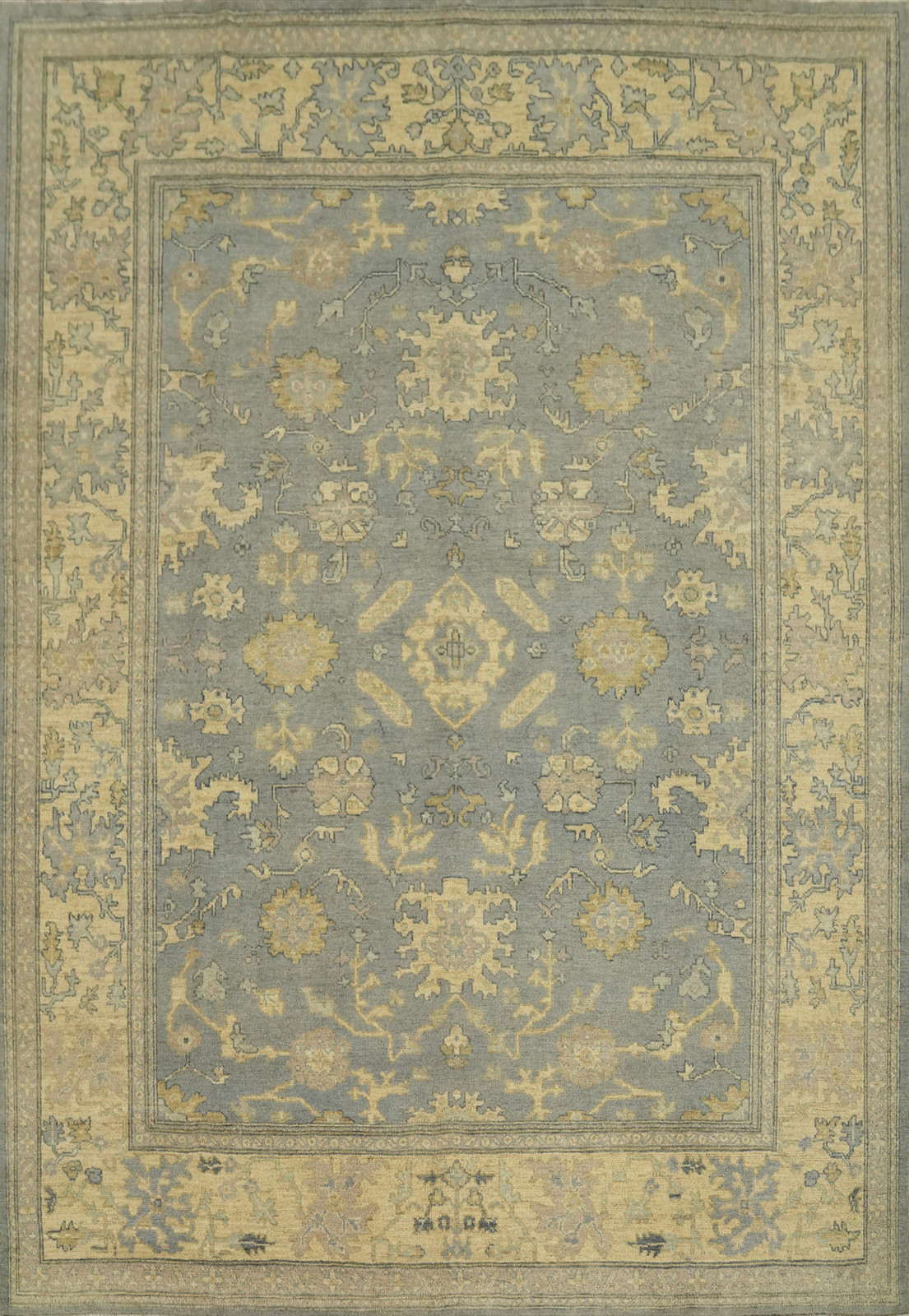 Vegetable Dye Traditional Oushak Turkish Handmade Rug 8×10 ft Room Sized Carpet