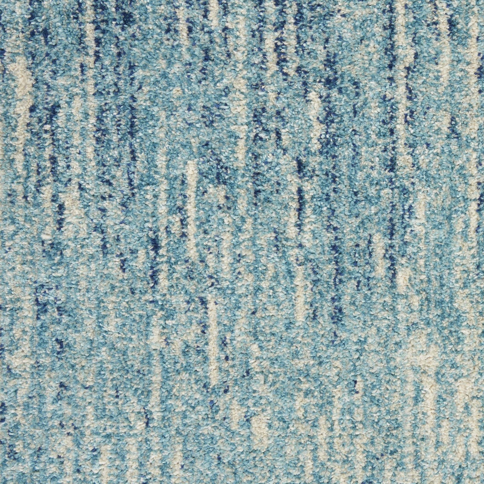 Home Passion Navy Light Blue 2’2″ x 7’6″ Area Rug – Easy Clean, Non Shedding,…