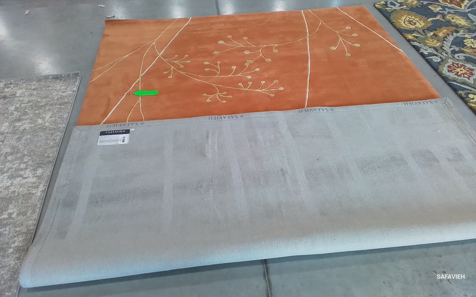 RUST 8′-3″ x 11′-0″ Back Stain Rug, Reduced Price 1172773543 SOH305D-9