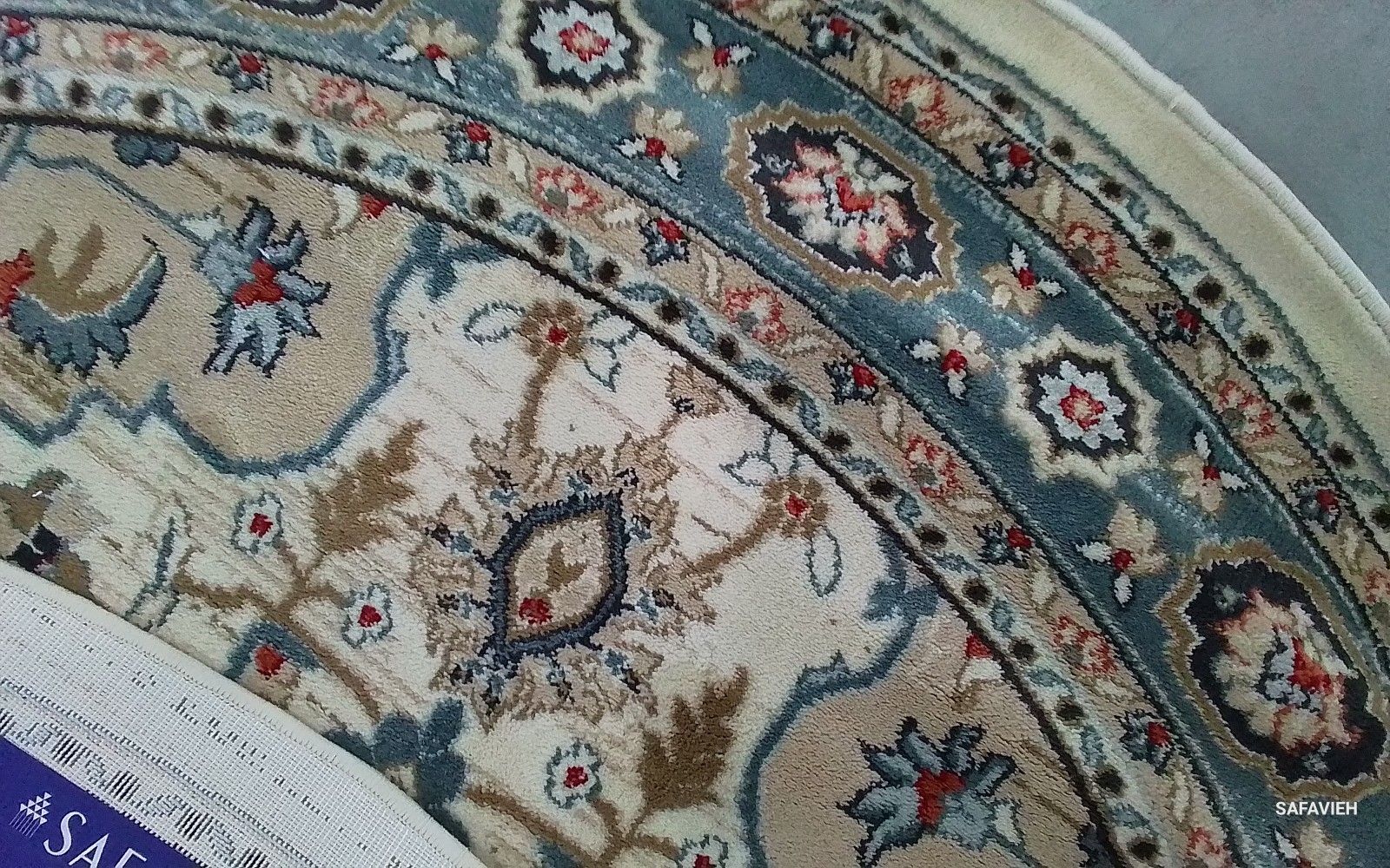 CREAM / BEIGE 7′-0″ x 7′-0″ Flaw in Rug, Reduced Price 1172784651 LNH338B-7R