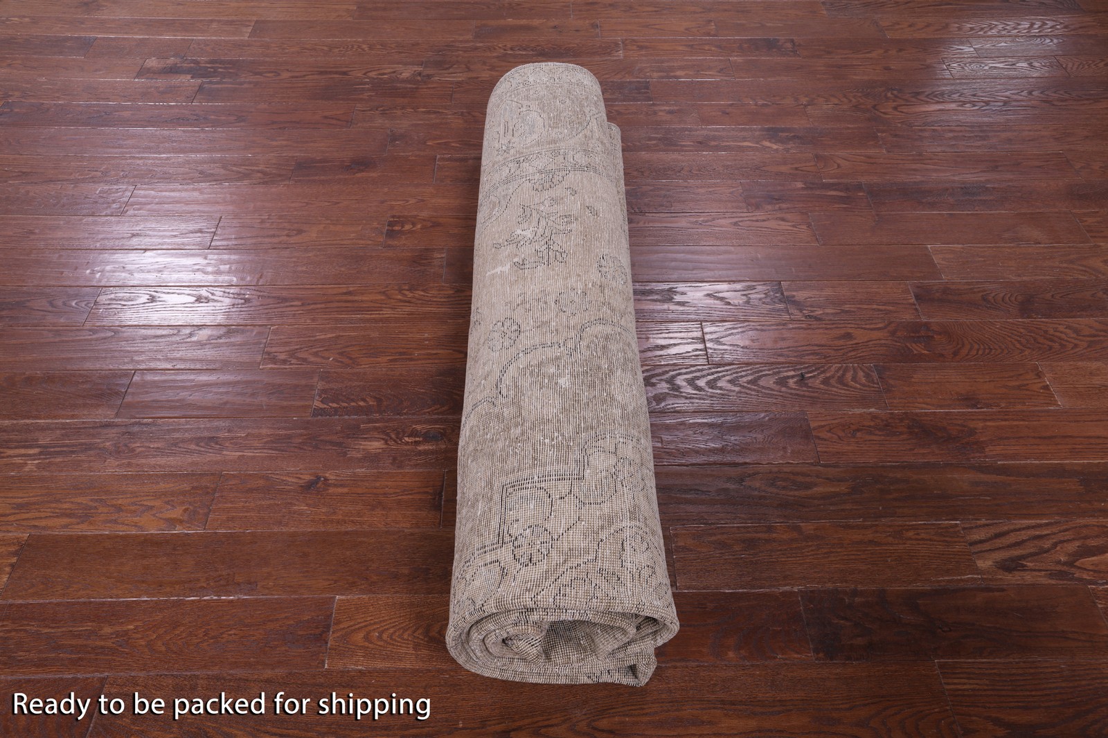 Handmade Vintage White Wash Rug 9′ 8″ X 12′ 3″ – Q18500